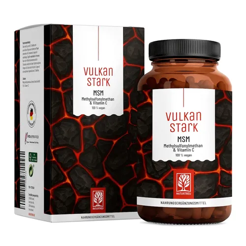 Naturtreu - MSM Komplex mit Vitamin C - Vulkanstark - NATURTREU® Gelenk- & Muskelschmerzen 246 g