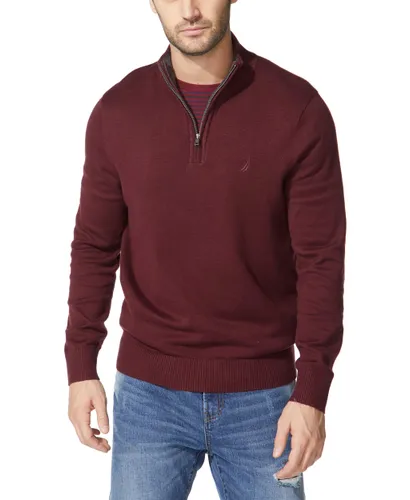 Nautica Herren Men's Quarter-Zip Sweater Pullover