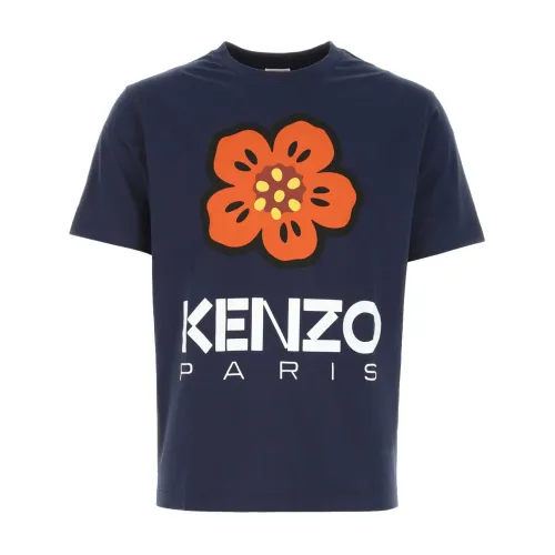 Navyblaues Baumwoll-T-Shirt Kenzo