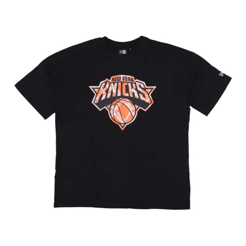 NBA Infill Logo Tee Schwarz/Orange New Era