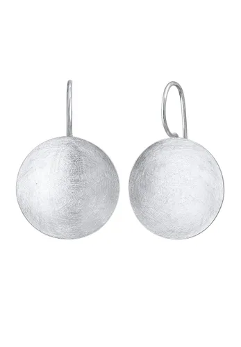 Nenalina - Basic Geo Kreis Brushed Trend 925 Sterling Silber Ohrringe Damen