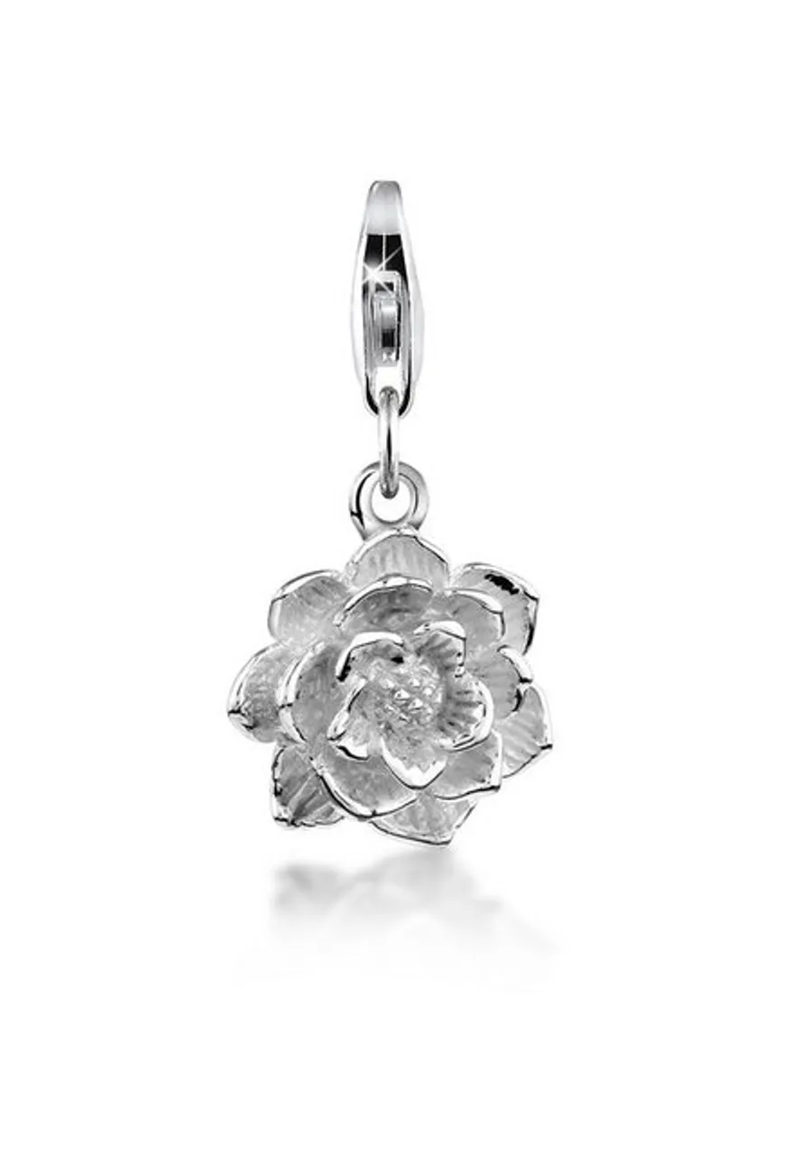 Nenalina Charm-Einhänger Anhänger Lotus Blüte Floral Flower 925 Silber