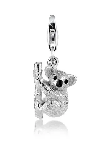 Nenalina Charm-Einhänger Koala-Bär Anhänger Emaille 925 Silber