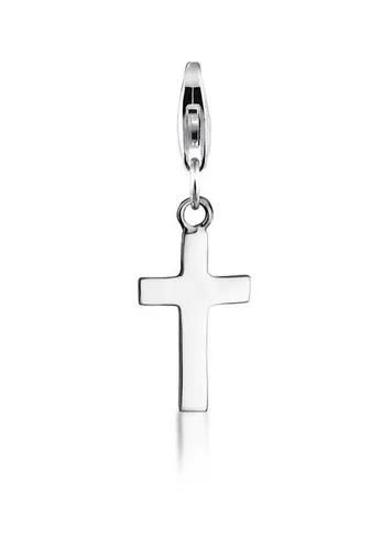 Nenalina Charm-Einhänger Kreuz Symbol Anhänger Kommunion 925 Silber