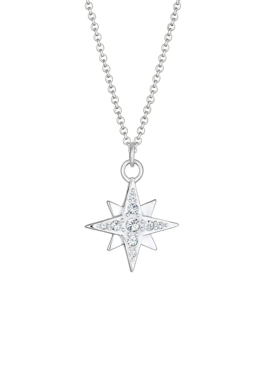 Nenalina - Stern Astro Basic Kristalle 925 Silber Ketten Damen