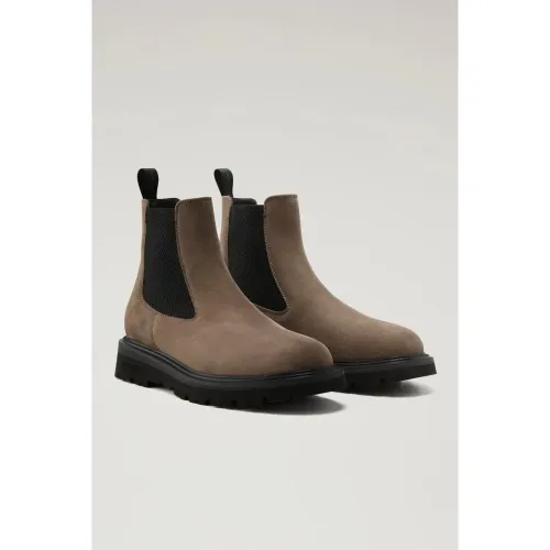 Neue City Taupe Chelsea Stiefel Woolrich