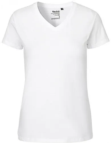 Neutral V-Shirt Damen V-neck T-Shirt