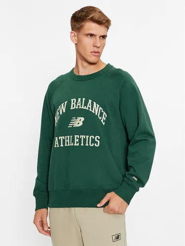 New Balance Sweatshirt Athletics Varsity Fleece Crewneck MT33550 Grün Regular Fit