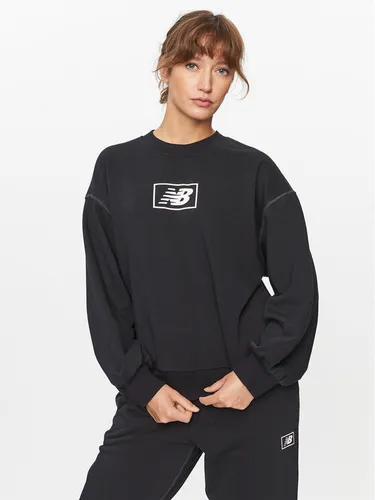 New Balance Sweatshirt Essentials French Terry Crew WT33514 Schwarz Regular Fit