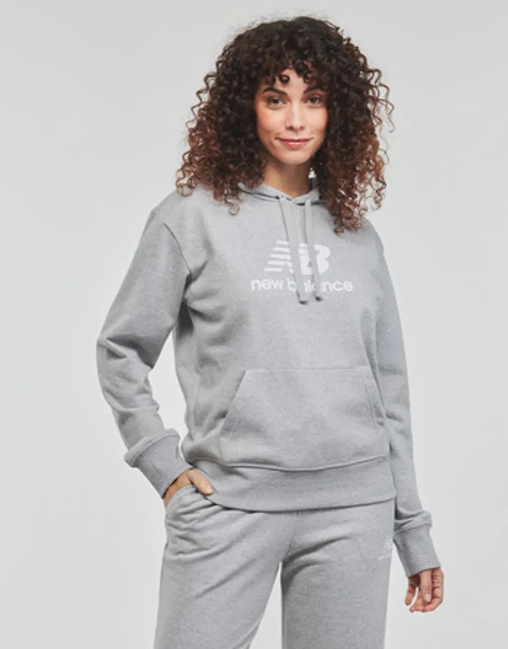 New Balance Sweatshirt Essentials Stacked Logo Hoodie 