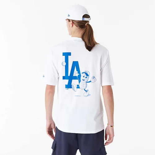 New Era MLB Los Angeles Dodgers Food Graphic Oversized T-shirt, Weiß S