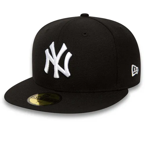 New Era MLB New York Yankees Basic 59fifty Cap, Schwarz/weiß 7 5/8