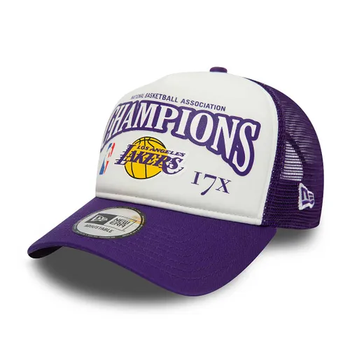 New Era NBA Los Angeles Lakers League Champions Trucker Cap, Lila ONE