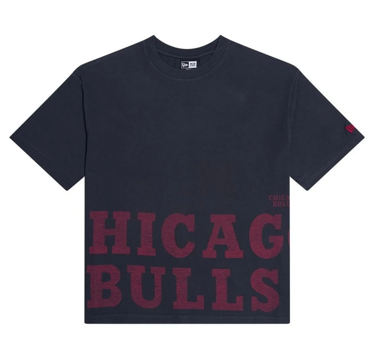 New Era Print-Shirt Oversized WASHED Chicago Bulls
