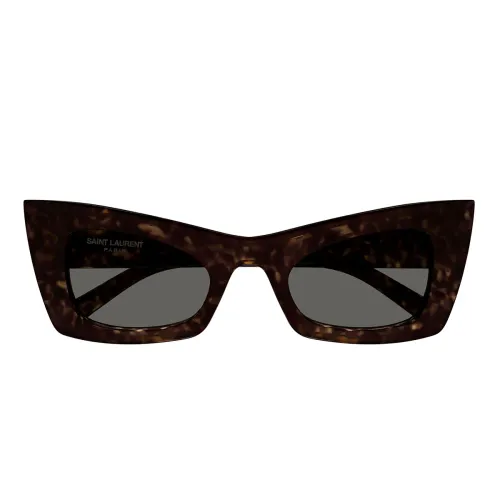 New Wave Cat-Eye Sonnenbrille mit grauen Gläsern Saint Laurent