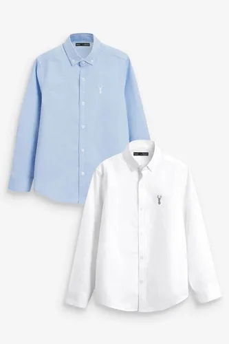 Next Langarmhemd Oxfordhemd (3 Monate bis 16 Jahre) – Langarm (2-tlg)