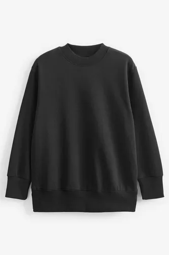 Next Longsweatshirt Essentials Langes Baumwoll-Sweatshirt, Relaxed Fit (1-tlg)