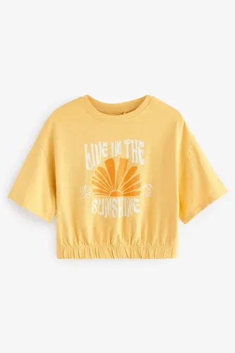 Next T-Shirt Kastiges T-Shirt mit Grafik, Sunshine (1-tlg)