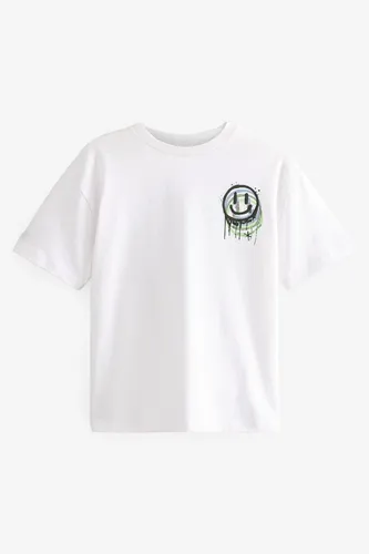 Next T-Shirt Relaxed Fit Kurzarm-T-Shirt mit Grafikprint (1-tlg)