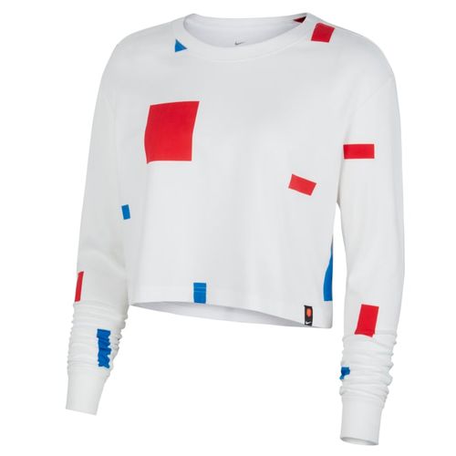 Niederlande Langarm-Fußball-T-Shirt für Damen - Weiß