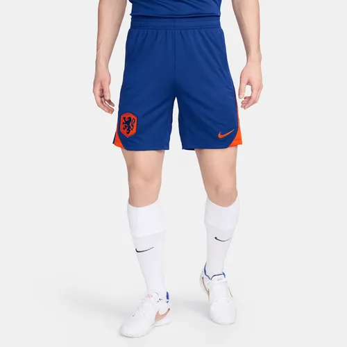 Niederlande Strike Nike Dri-FIT Strick-Fußballshorts für Herren - Blau