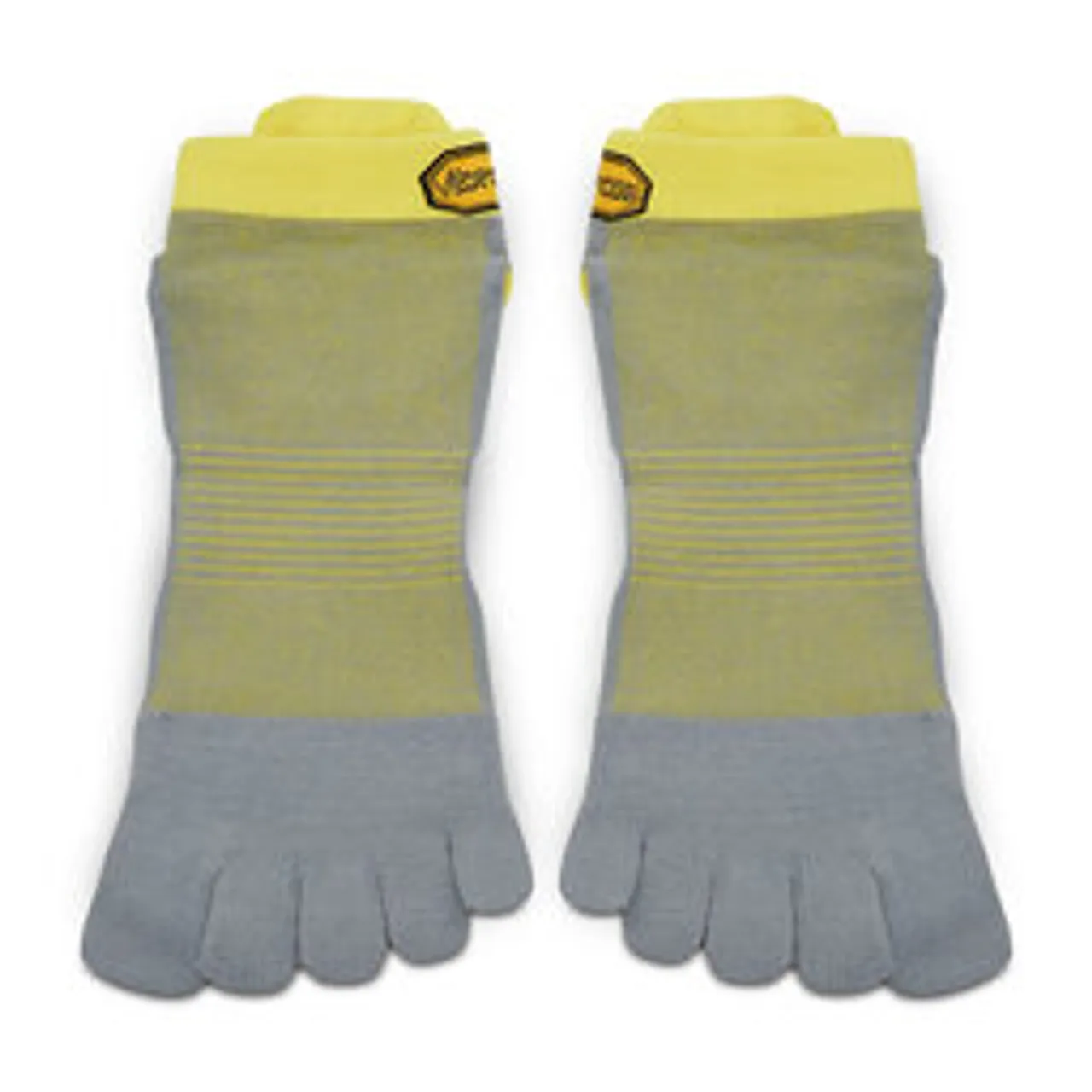 Niedrige Unisex Socken Vibram Fivefingers Athletic No Show S21N04 Yellow/Grey