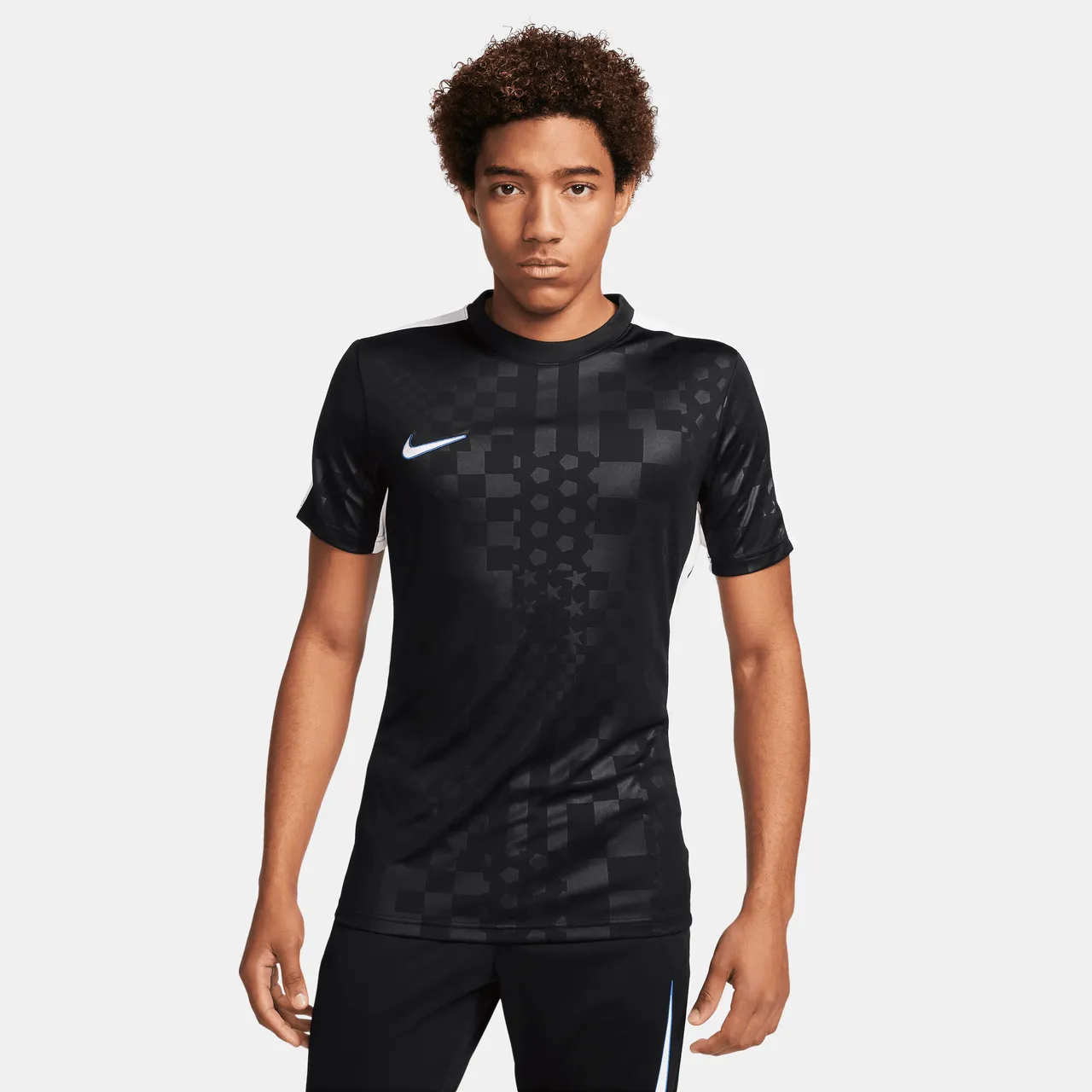 Nike Academy Herren Dri-FIT Fußball Kurzarm-Oberteil - Schwarz