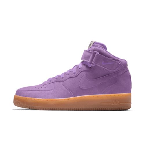 Nike Air Force 1 Mid By You personalisierbarer Damenschuh - Lila