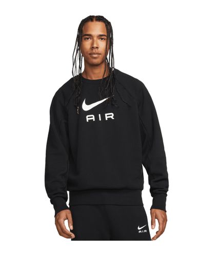 Nike Air FT Crew Sweatshirt Schwarz Weiss F010