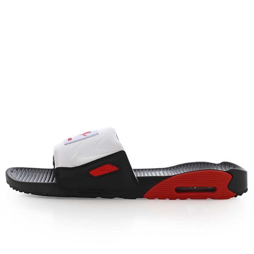 Nike Air Max 90 Slide, Black/White-Chile Red