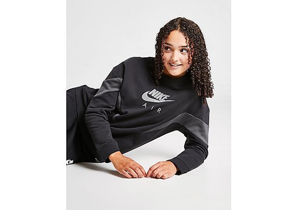 Nike Air Sweatshirt aus French-Terry-Material Kinder, Black/Dark Smoke Grey