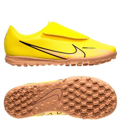 Nike Air Zoom Mercurial Vapor 15 Club Velcro TF Lucent - Gelb/Sunset Glow Kinder