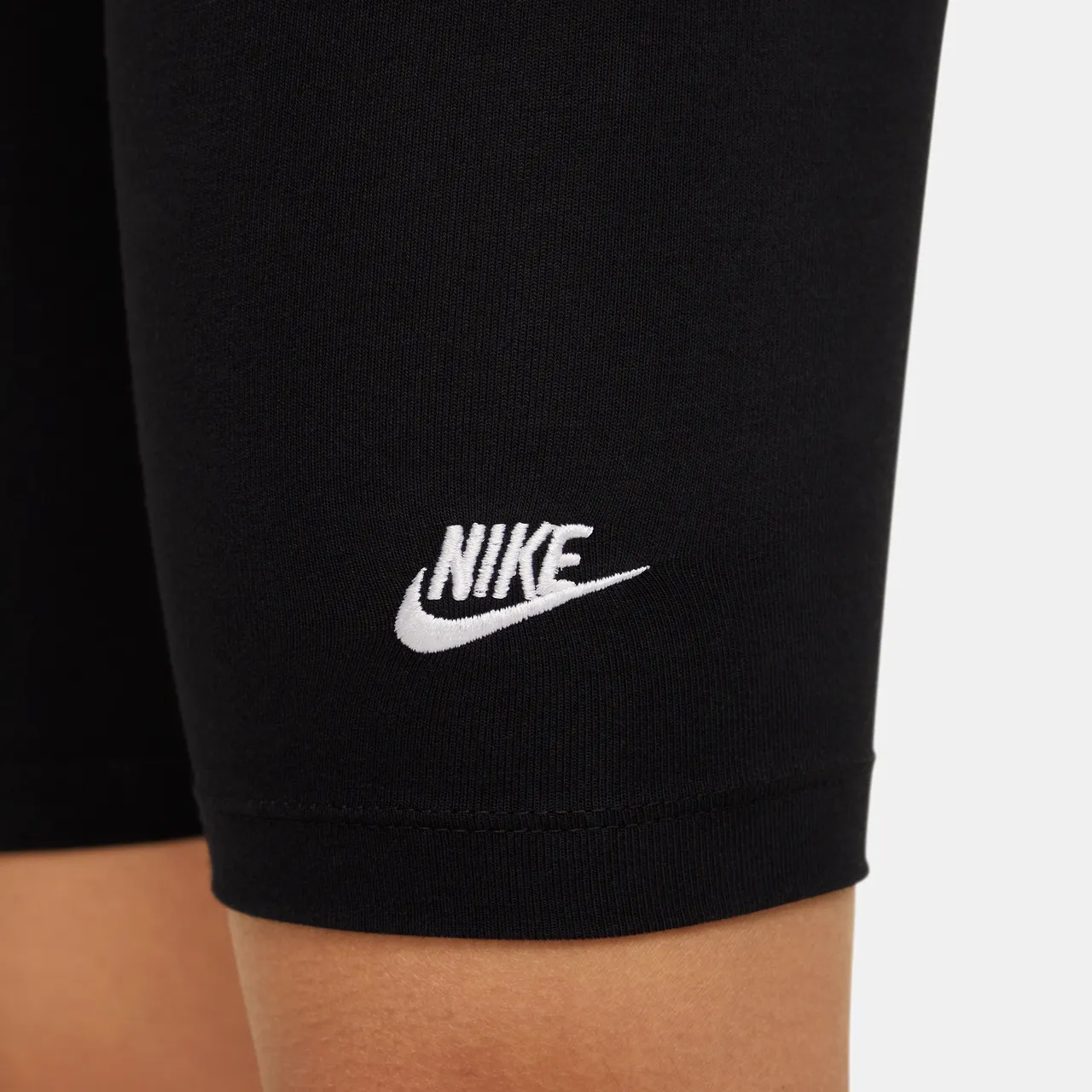 Nike Biker-Shorts (ca. 18 cm) für ältere Kinder (Mädchen) - Schwarz