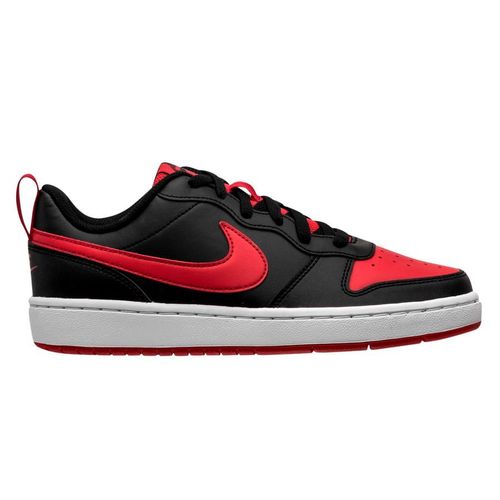 Nike Court Borough Low - Schwarz/Rot/Weiß Kinder