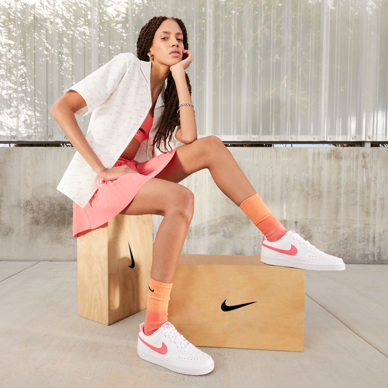 Nike Court Vision Low Damenschuh - Weiß