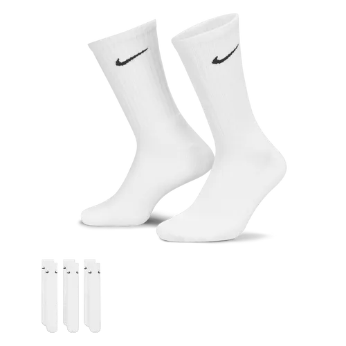 Nike Cushioned Crew-Trainingssocken (3 Paar) - Weiß
