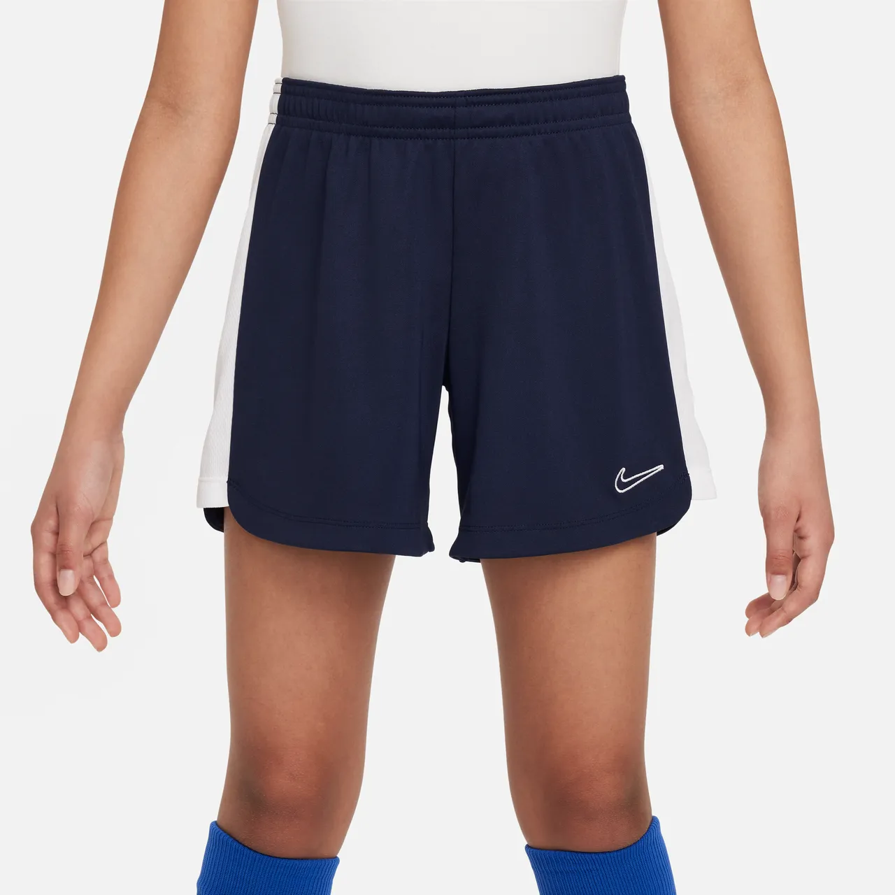 Nike Dri-FIT Academy 23 Fußballshorts für ältere Kinder (Mädchen) - Blau