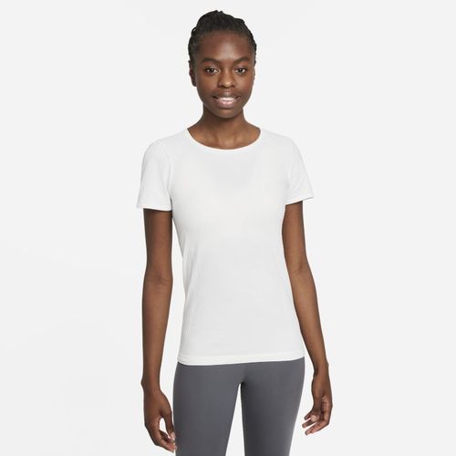 Nike Dri-FIT ADV Aura Kurzarmshirt in schmaler Passform für Damen - Weiß