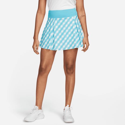 Nike Dri-FIT Club Damen-Tennisrock mit Print - Blau