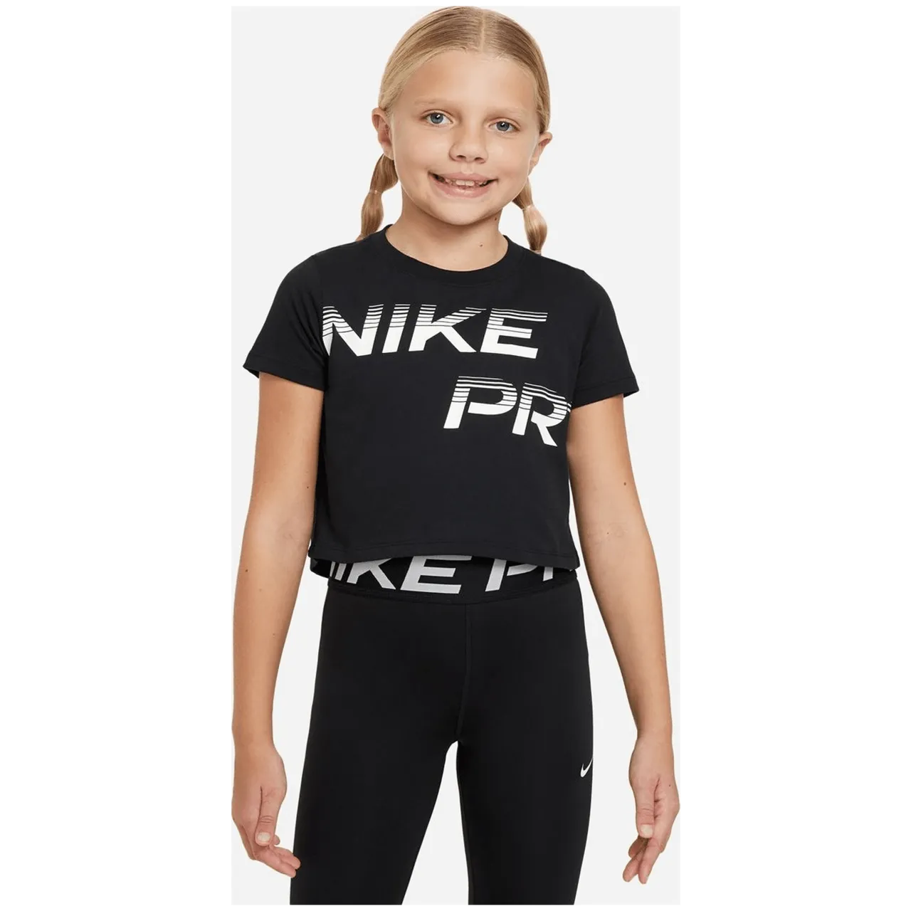 Nike Dri-Fit Cotton Sport Essential+ Cropped Mädchen schwarz