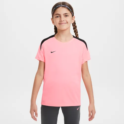 Nike Dri-FIT Strike Kurzarm-Fußballoberteil für ältere Kinder - Pink