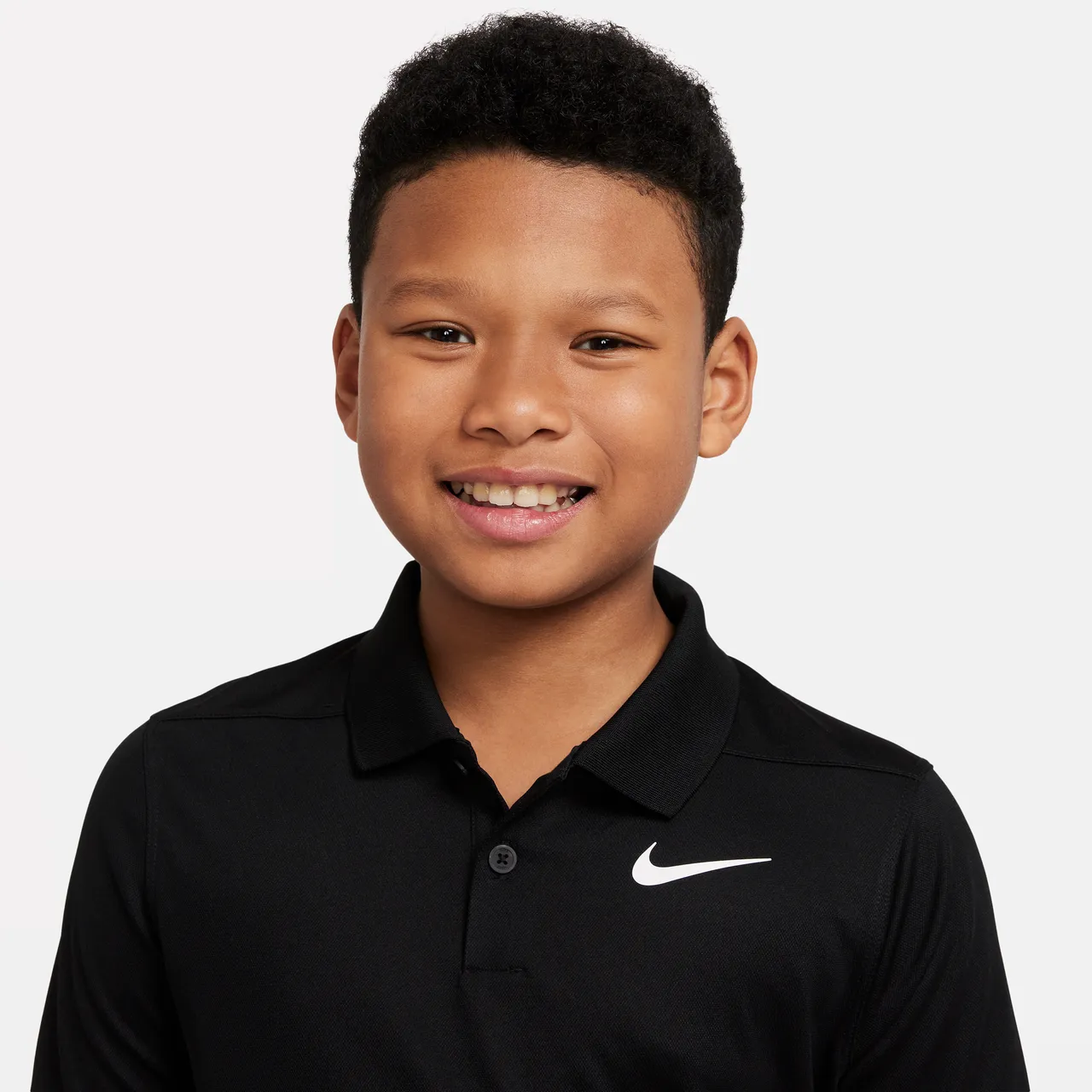 Nike Dri-FIT Victory Golf-Poloshirt für ältere Kinder (Jungen) - Schwarz
