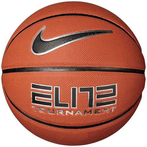 Nike Elite Tournament 8p Basketball, Amber/schwarz/metallic Silber/schwarz 7