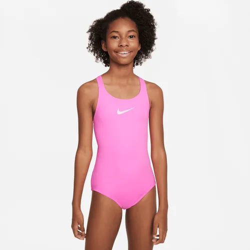 Nike Essential einteiliger Badeanzug mit Racerback für ältere Kinder (Mädchen) - Pink