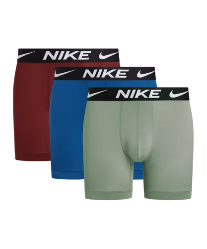 Nike Essential Micro Boxer Brief Boxershort 3er Pack Grün Blau Rot FEXS