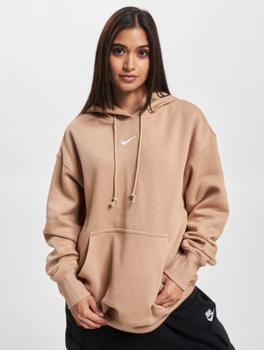 Nike Frauen Hoody Phonix Fleece Oversized in beige