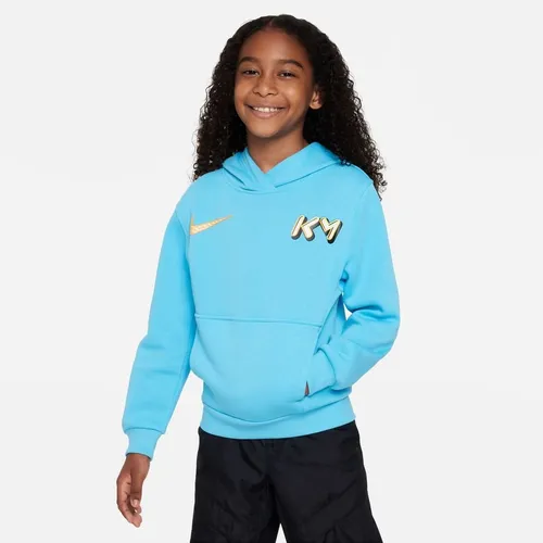 Nike Hoodie Club Fleece Mbappé Personal Edition - Baltic Blau Kinder