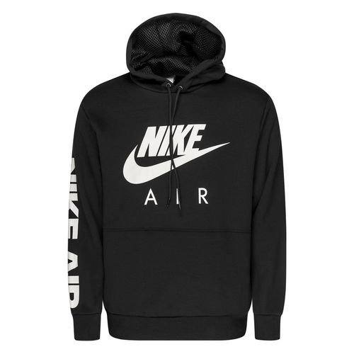 Nike Hoodie NSW Air Brushed Pullover - Schwarz/Weiß