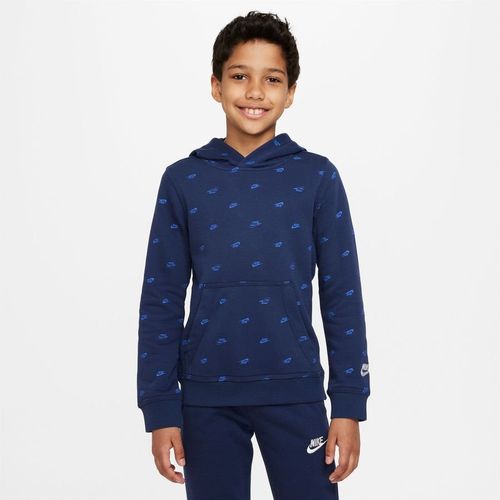 Nike Hoodie NSW Club Fleece - Navy/Blau/Weiß Kinder