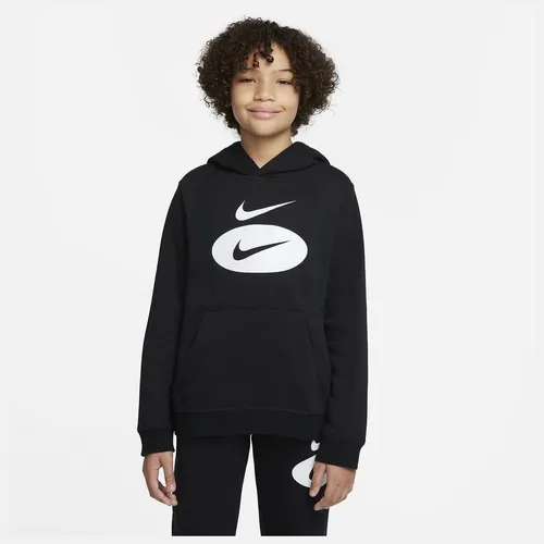 Nike Hoodie NSW Core - Schwarz/Smoke Grau/Weiß Kinder